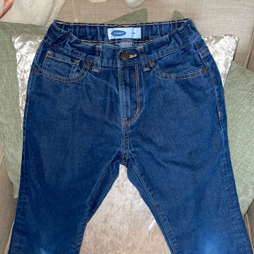 Old Navy boys dark wash skinny jeans size 10